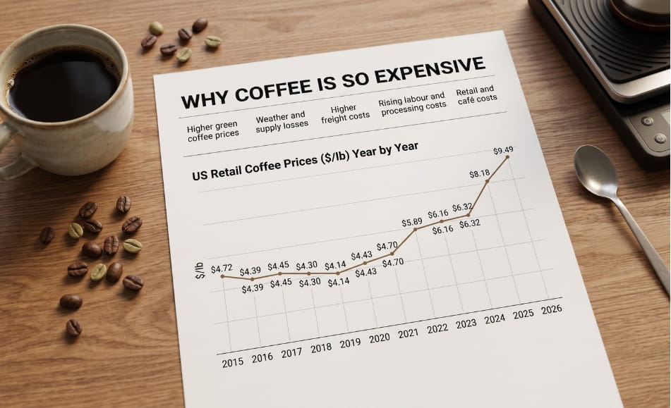 Why Is Coffee So Expensive? (2026 Coffee Price Data)