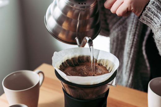 Pouring Water into Hario V60 Decanter