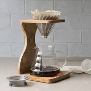 Hario V60 Olive Wood Stand Set Size 02 - Balance Coffee