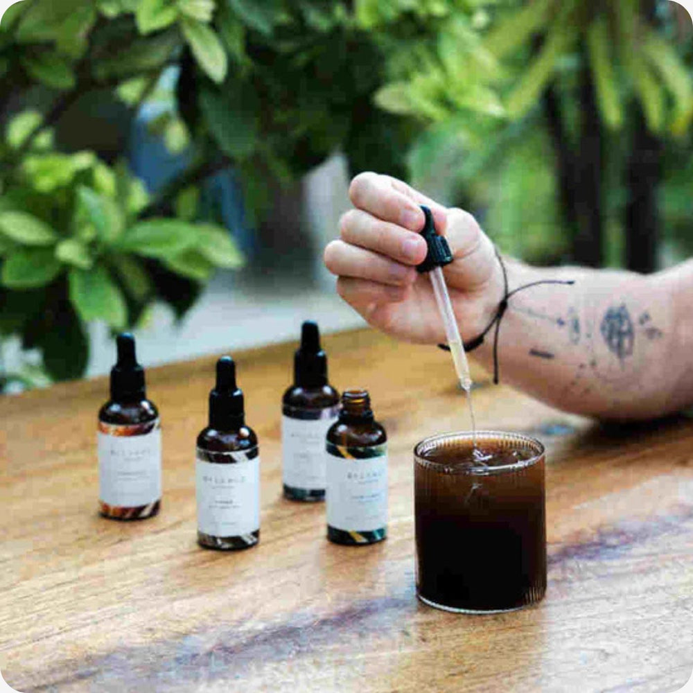 Mushroom Tincture and Coffee