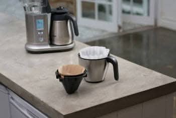 Images of coffee machine with filter