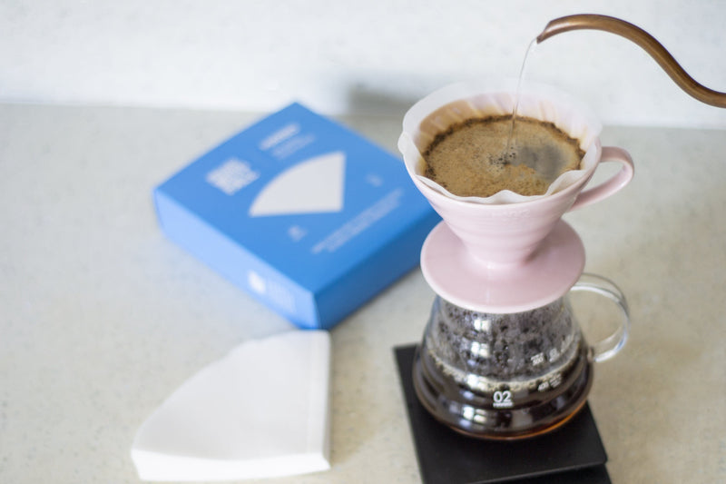 Hario X Project Waterfall V60 Coffee Filter Papers Size 02 (100 pack) - Balance Coffee